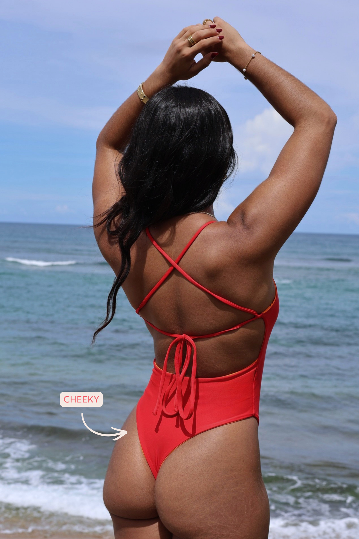 Orange + Red One-Piece | REVERSIBLE