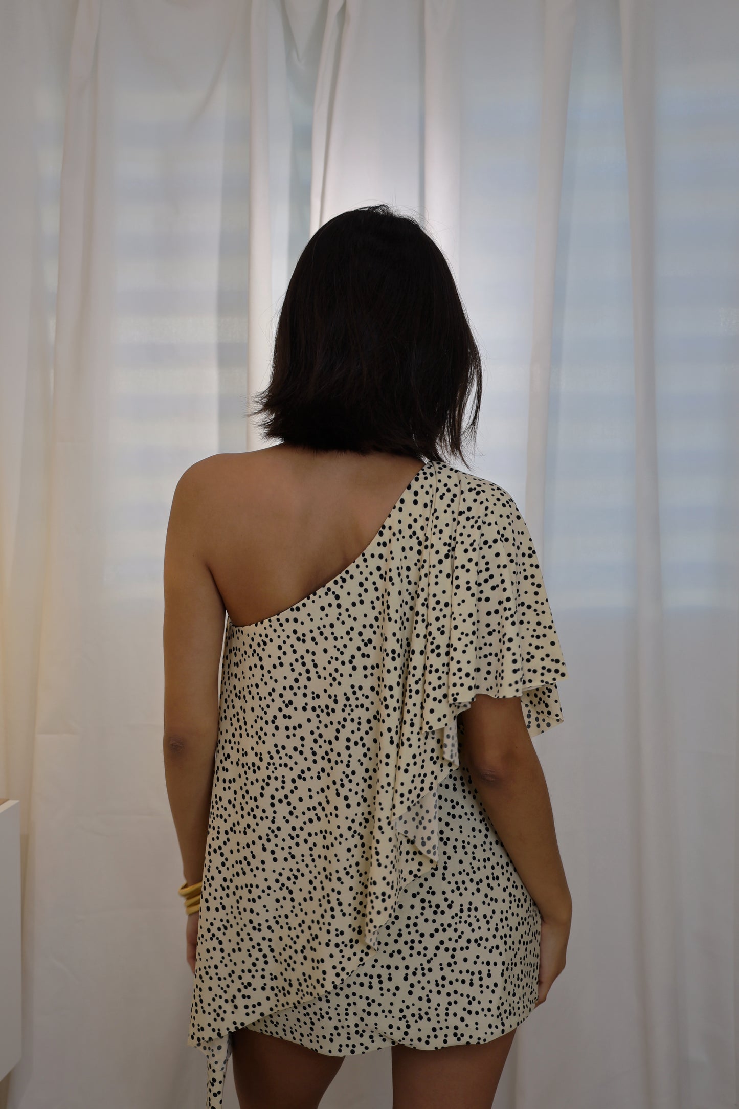 Polka Dot Aries Top + Mini Falda | Two Piece Set