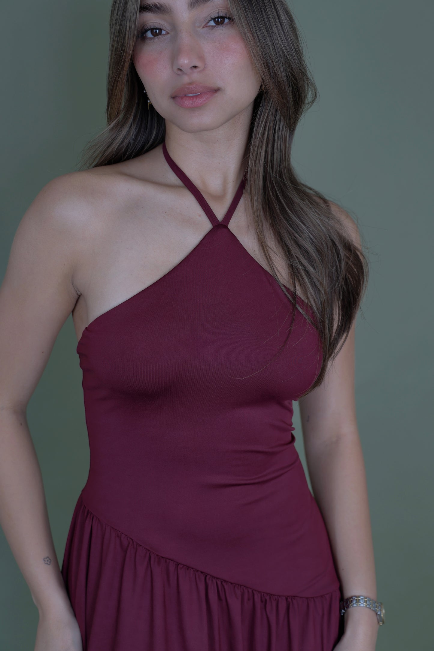 Olivia Dress - Burgundy