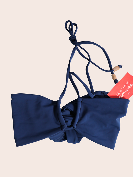 XS | Navy Blue Halter Top |  Sample Sale