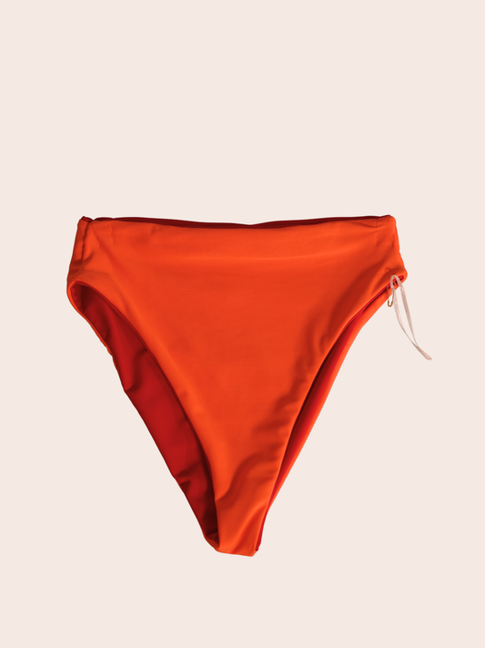 M - Mid Coverage | Orange + Red Bottom | Sample Sale