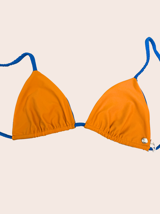XS | Orange + Azul Top | Sample Sale