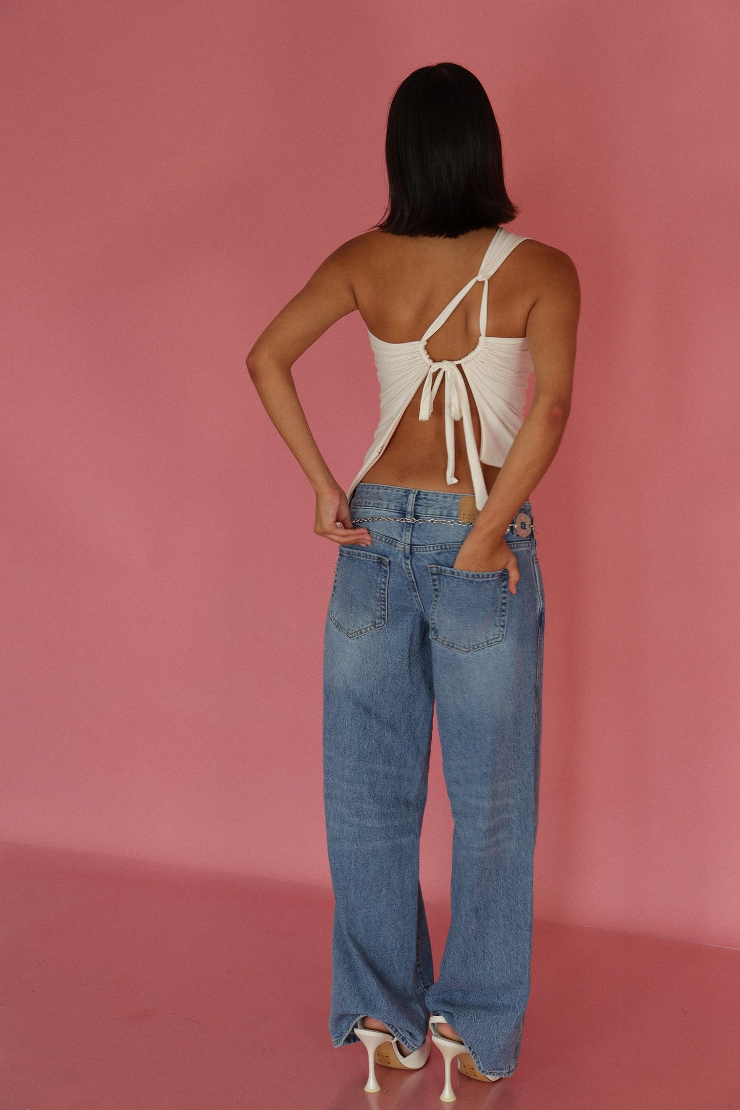 Pink + Ivory Gigi Top | REVERSIBLE