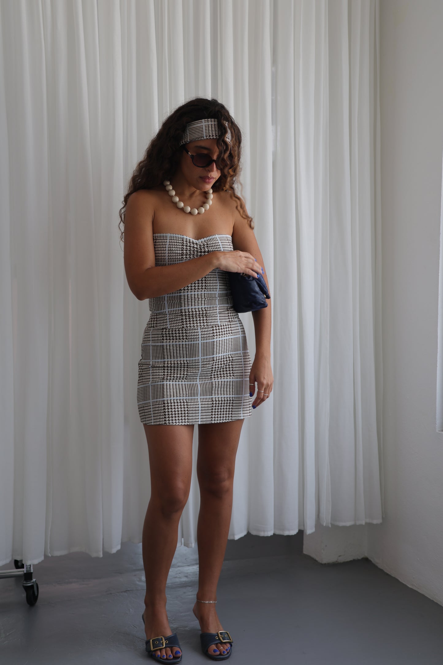 Baby Blue + Chocolate Print | 2-pc Set