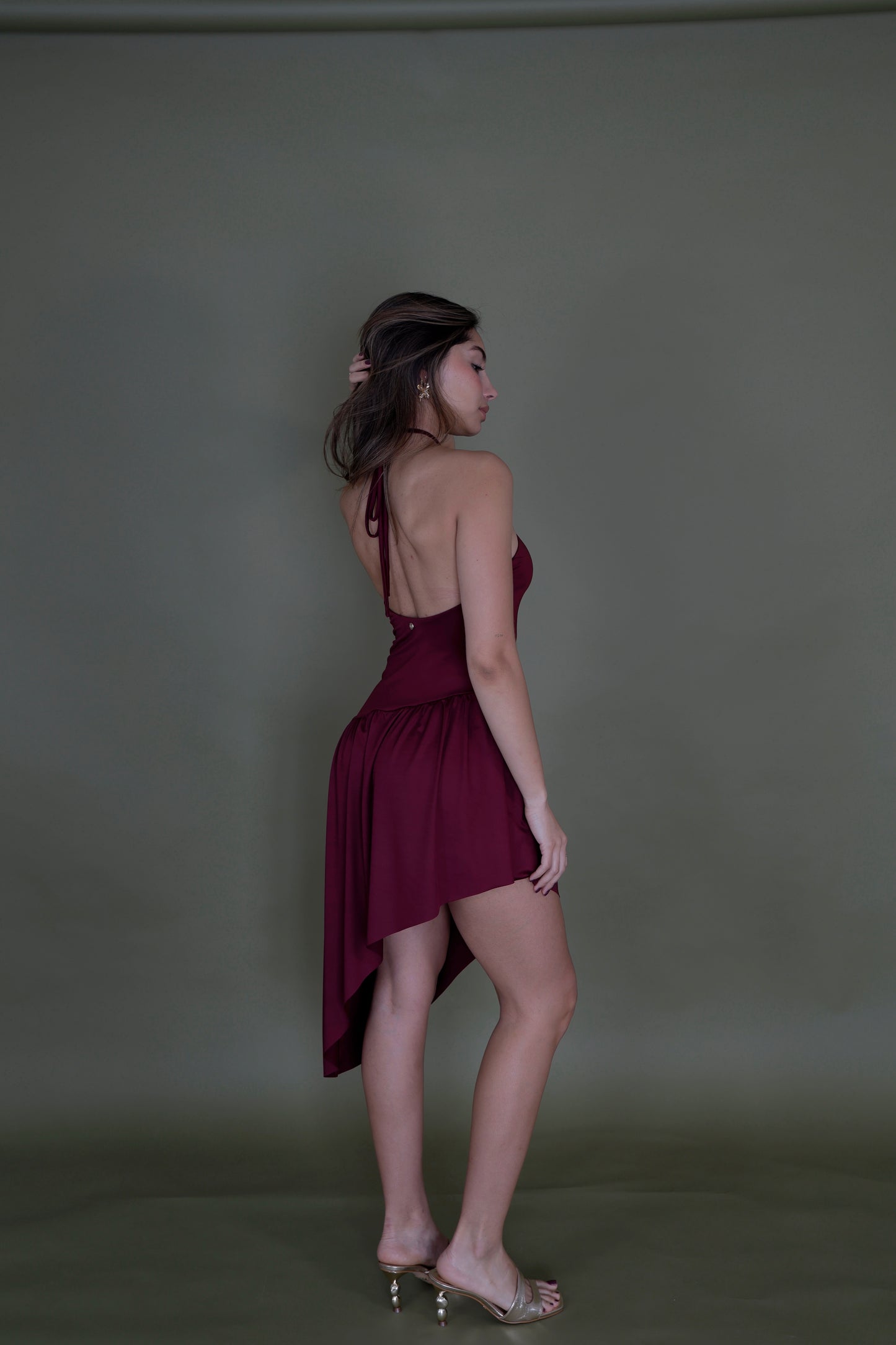 Olivia Dress - Burgundy