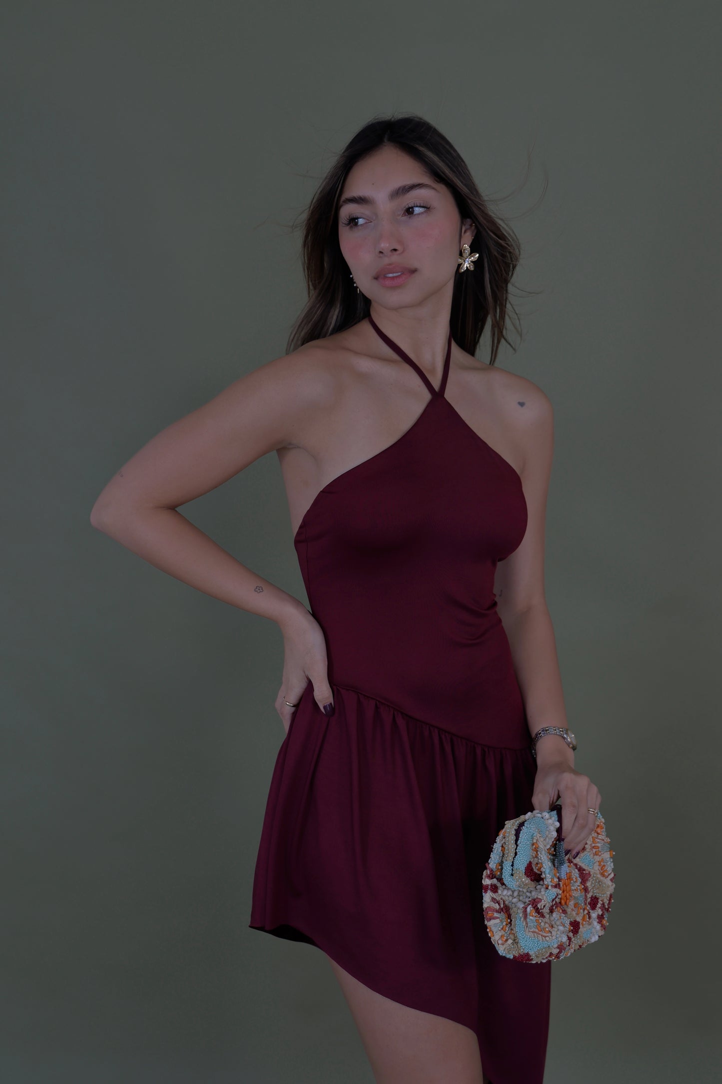 Olivia Dress - Burgundy