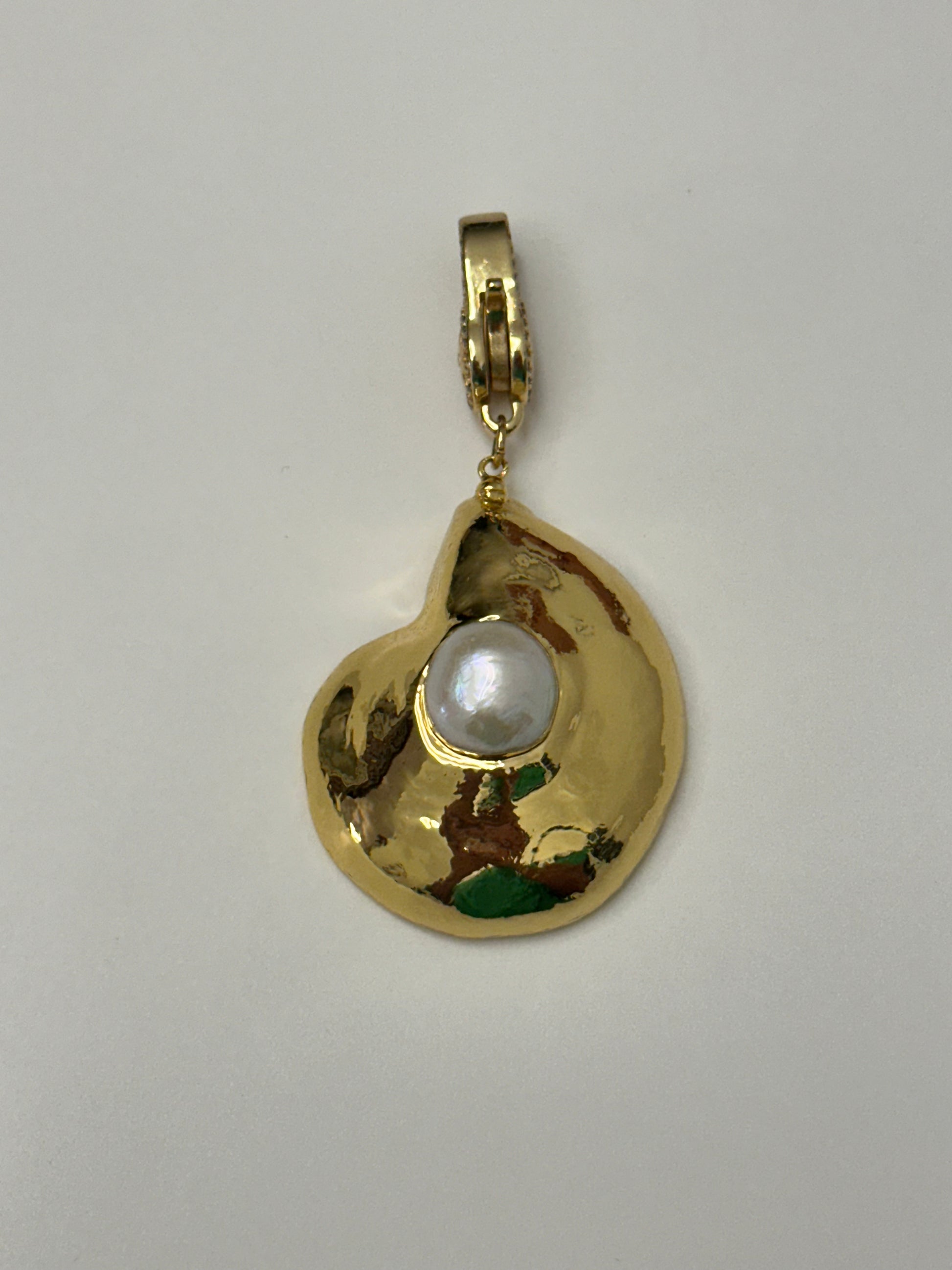 Bombshell Bikini Charm by Laola, a fun accessory to personalise your swimwear - shell & pearl