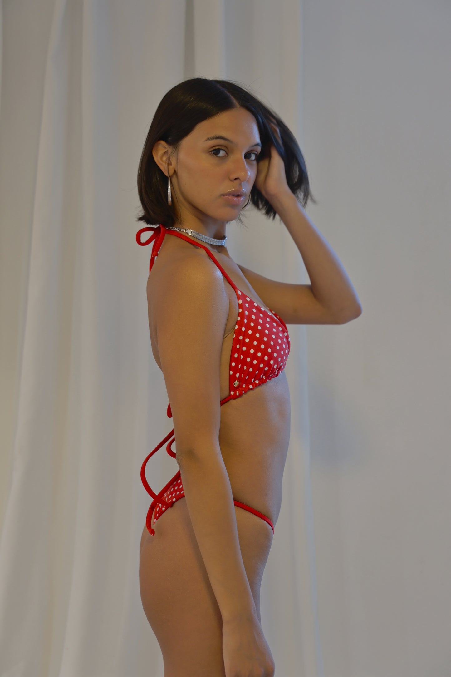 Red Polka Dot Tiny Bottom | REVERSIBLE